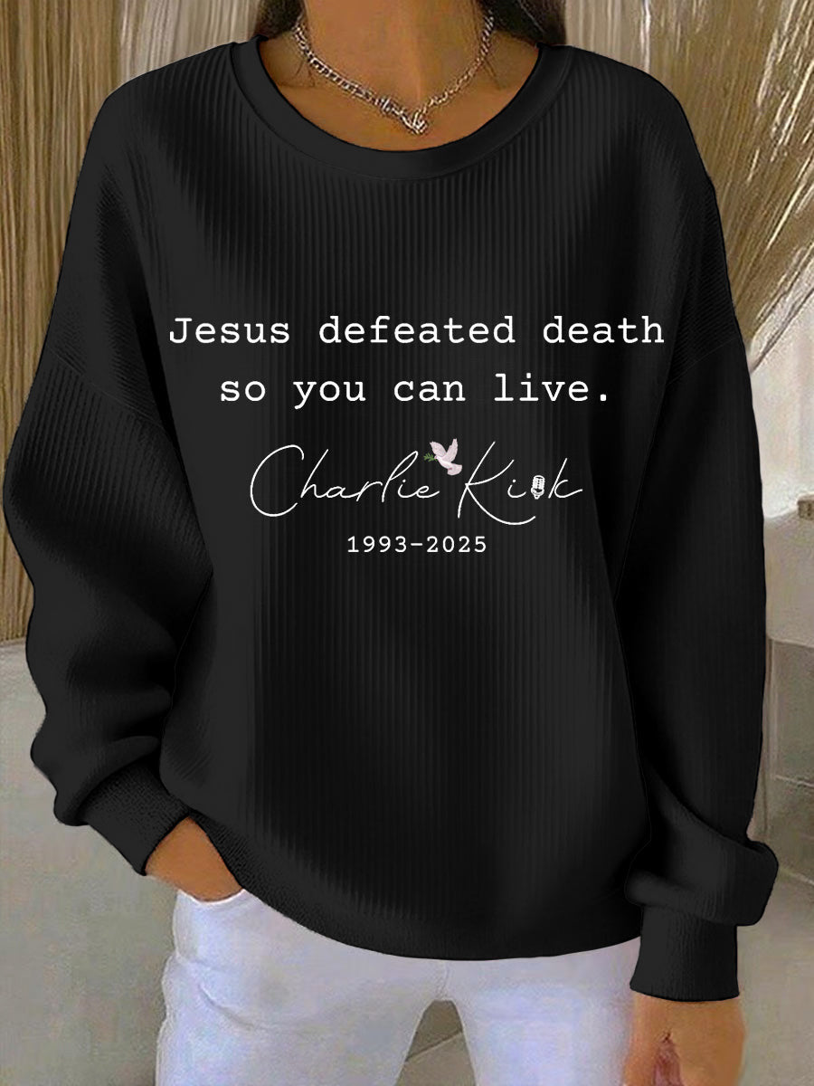 Trendy Women's Round Neck Pullover Sweatshirt