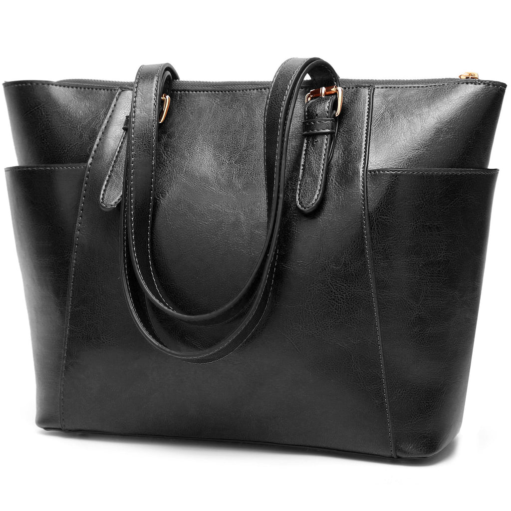Oil Wax Leather Women Handbag Large Capacity Tote Bag